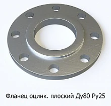 Фланец оцинкованный плоский Ду80 Ру25