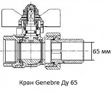 Кран Genebre Ду 65