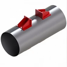 Опора неподвижная двухупорная усиленная Dн 108-1420 мм ТС-662.00.00